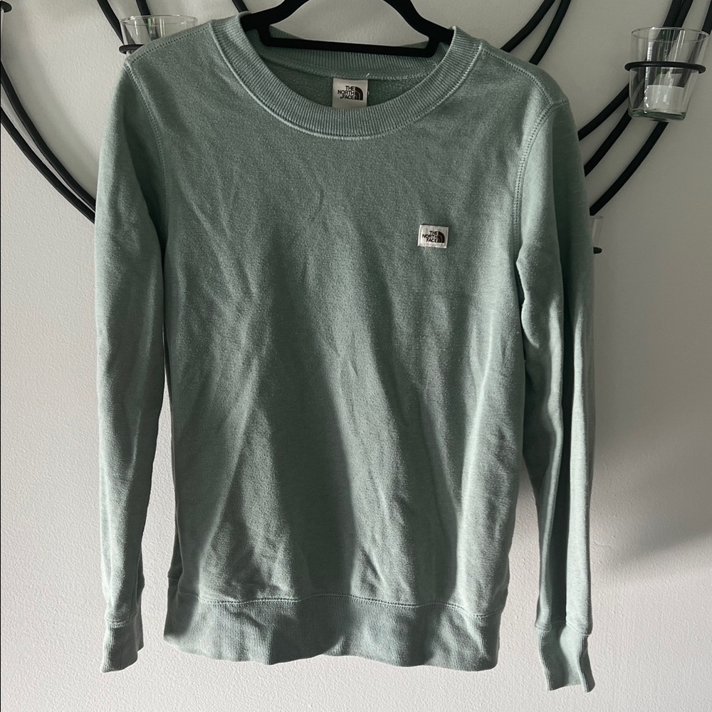 The North Face Women's Gray/Green Sweatshirt